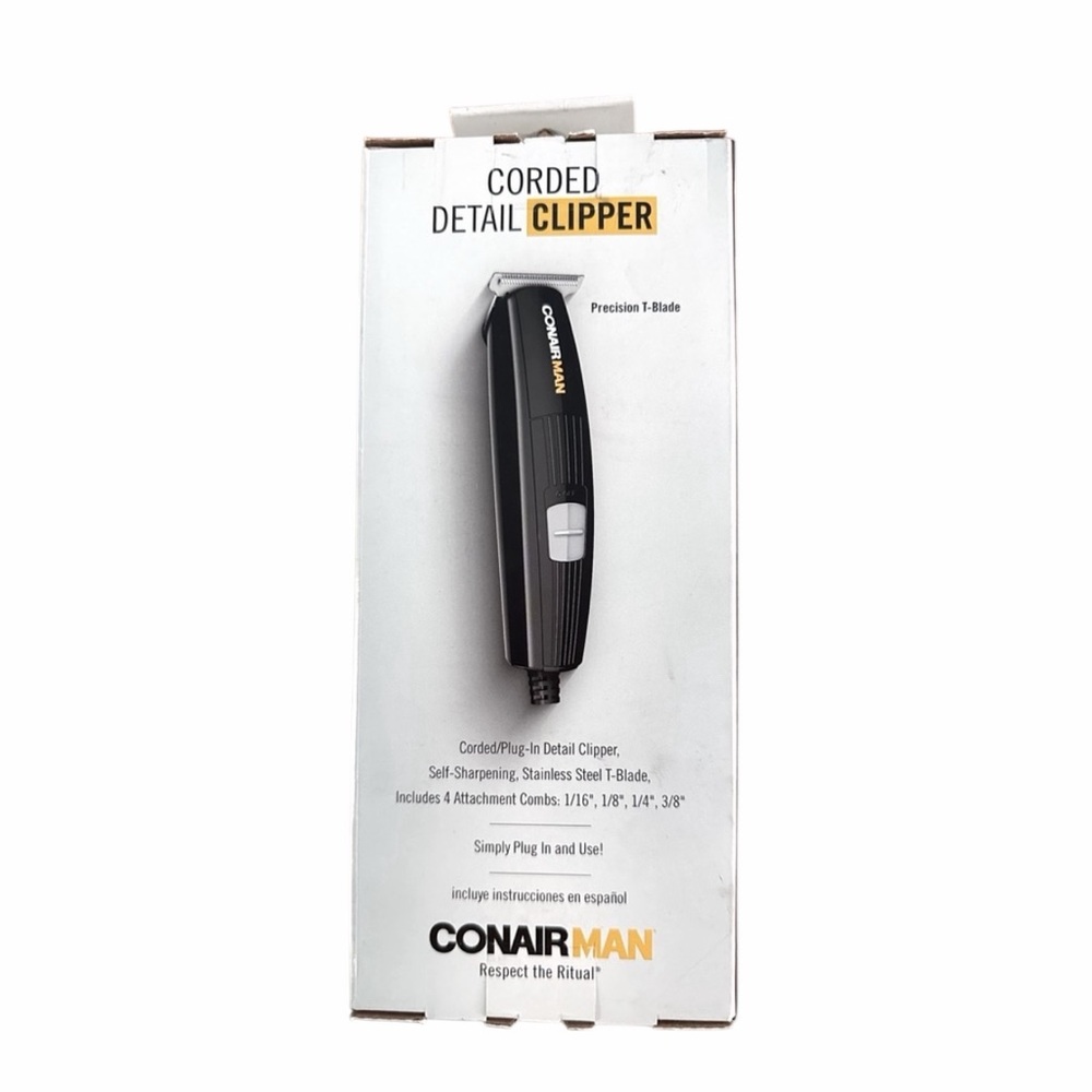 Conair HC18 Trim Up Corded Detail Clipper
New In Box Beard Hair Grooming Men